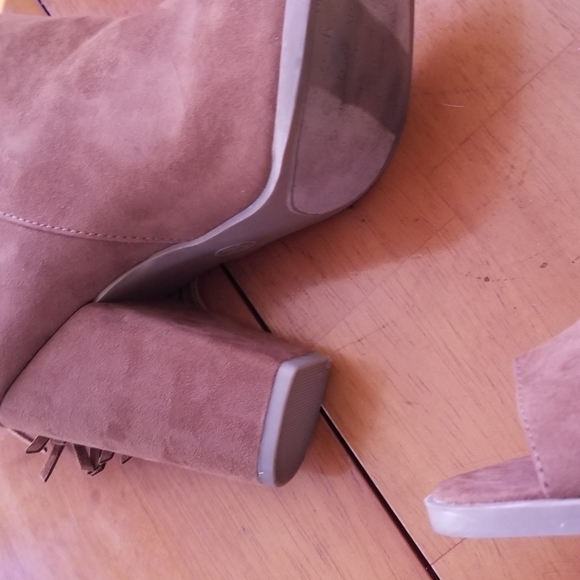 Mossimo ankle boots peep toe fringe design - Picture 6 of 16